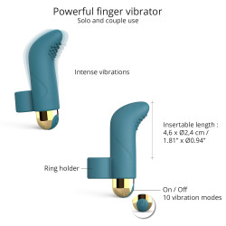 Love to Love Vibro de doigt Touch Me Love to Love Bleu